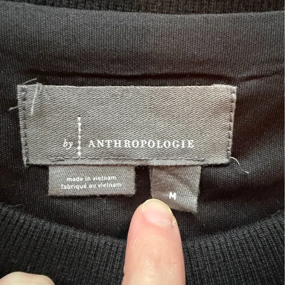 By Anthropologie Sequin Velvet Sweatshirt size M - Picture 3 of 3